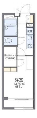 レオパレス千成Ⅱの物件間取画像